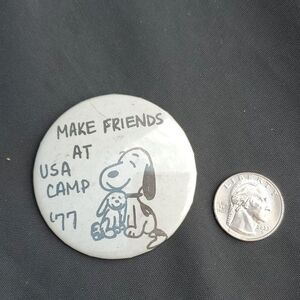 Make Friends at USA Camp 77 Pin